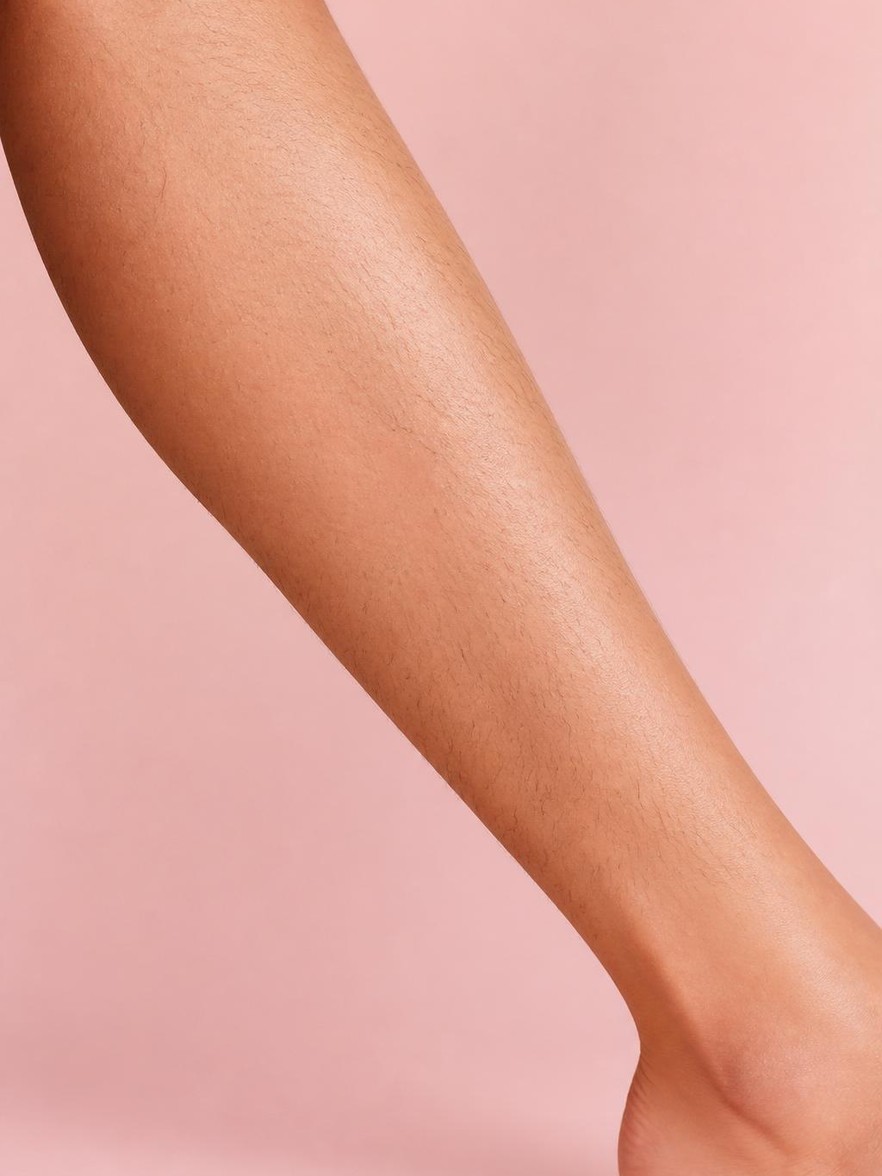 Legs before Petal Wax — natural hair